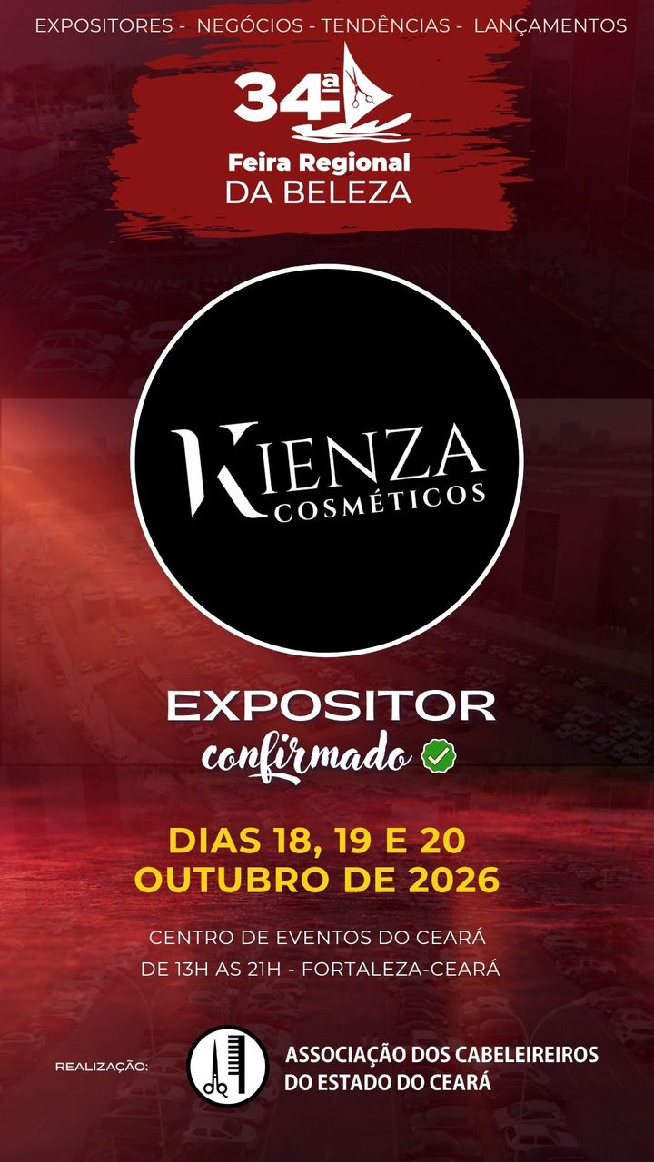 Kienza Cosméticos — expositor confirmado