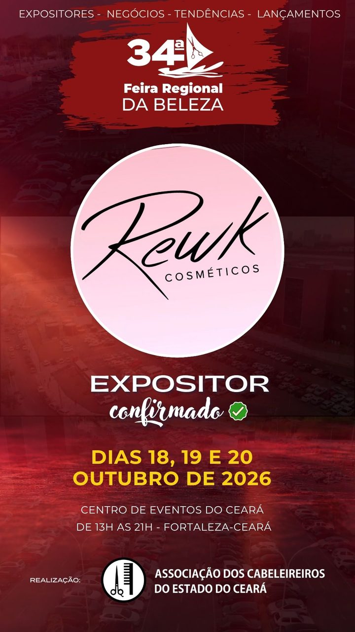 Rewk Cosméticos — expositor confirmado