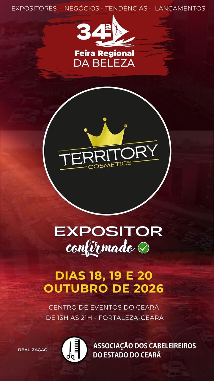 Territory Cosmetics — expositor confirmado