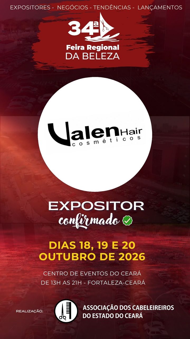 Valen Hair Cosméticos — expositor confirmado